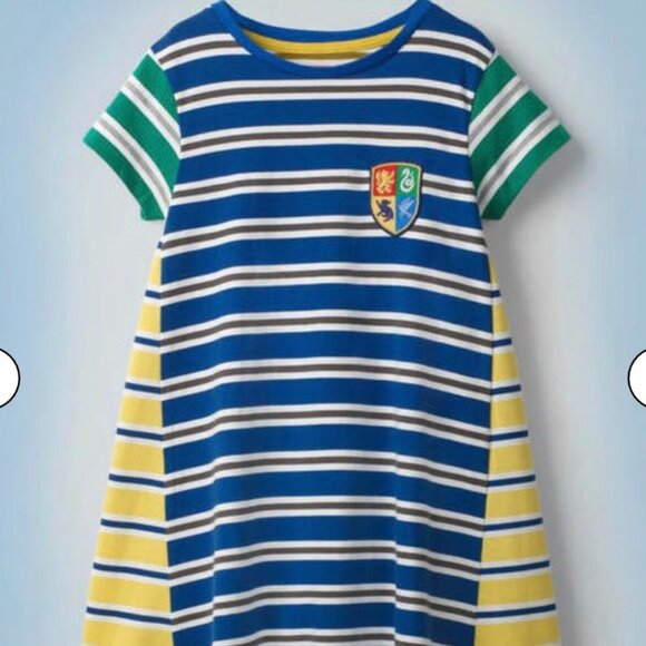 NWOT Mini Boden Hogwarts House Breton Dress